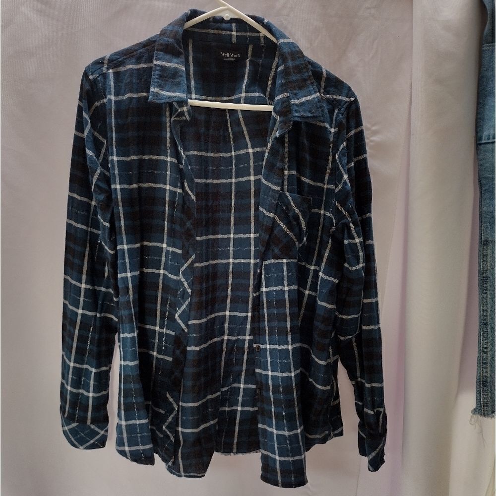 Well worn plaid shirt